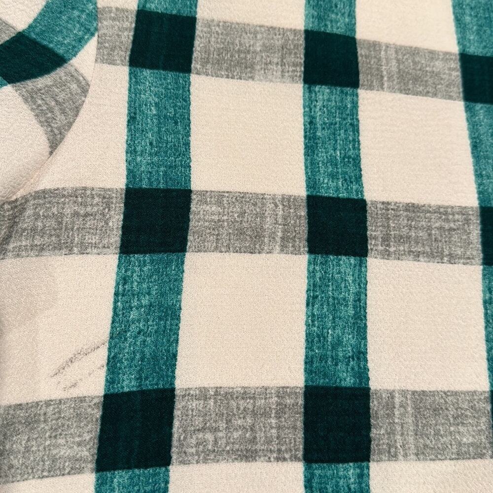 Zara Basic Plaid Blouse - image 7